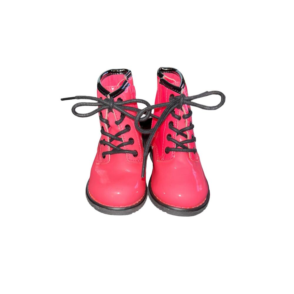 Childrens Place Hot Pink Ankle Combat Boots Toddler Youth Girls Size 5